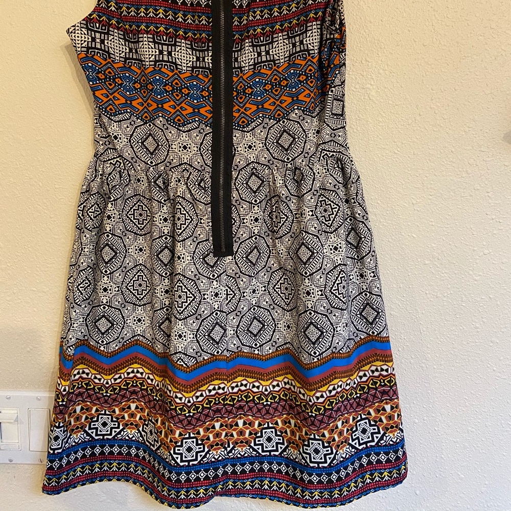 Colorful Patterned Dress - Picture 2 of 6